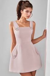 Minivestido de reloj de arena - Rosa